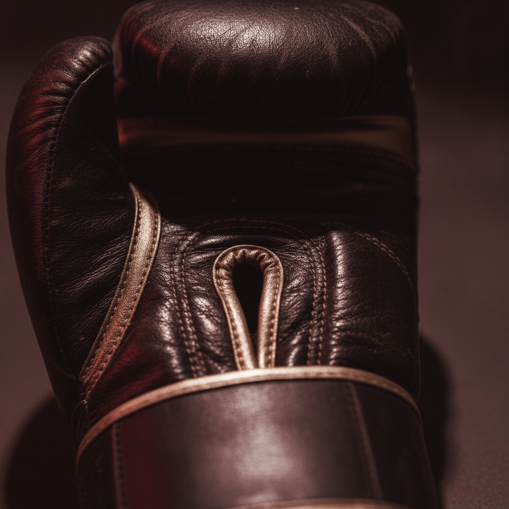 RDX training gloves — macro detail